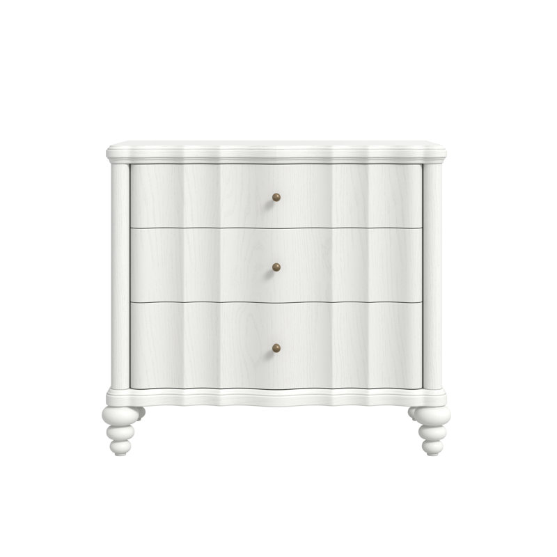 Haven 3 - Drawer Nightstand, White