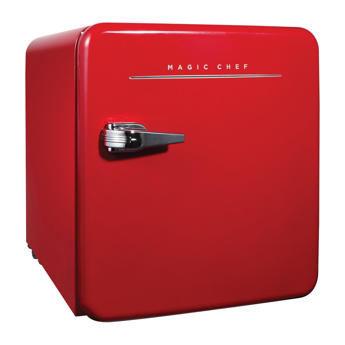 Magic Chef - 1.6-Cu. Ft. ENERGY-STAR Certified Retro Mini Fridge, Manual Defrost - Red | Fridge.com