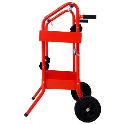 Machine à papier de masquage mobile de 18 pouces, multirouleaux, acier rouge, 1 pièce, avec plateaux de rangement et rouleaux de ruban adhésif