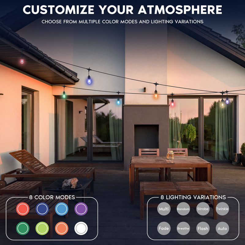 Serren Outdoor 24 - Bulb 576'' LED String Light