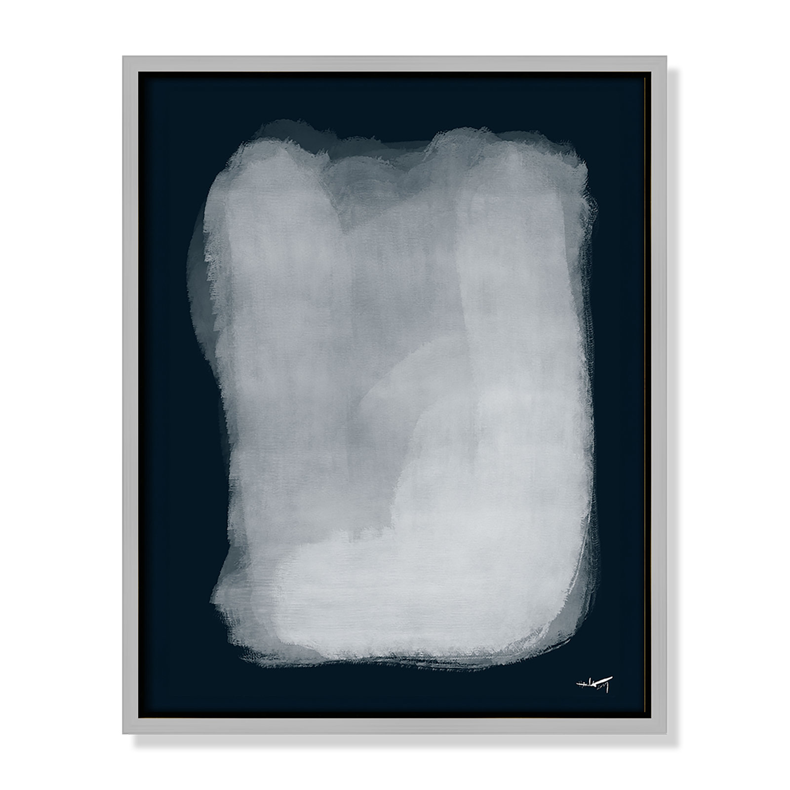 Gelder "Calme 001" Print by N.Atelier, Silver, 15.5" H x 12.5" W