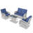 Aluel Wicker 4 - Person Patio Conversation Set with Cushions-87655108