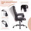 Chaise de bureau ergonomique en polyuréthane avec accoudoirs