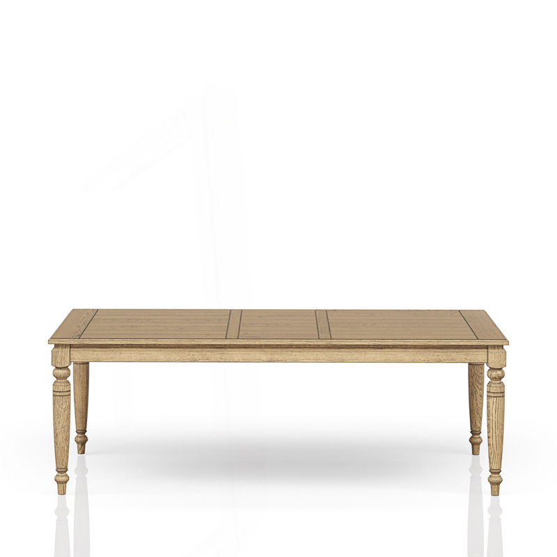 Table de salle à manger extensible avec rallonge de 18 pouces et table de cuisine, Caramel