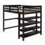 Lit mezzanine double avec tablettes et bureau-1835368699
