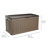 Starplast 45.7'' W 88 Gallons Water Resistant Plastic Lockable Deck Box with Wheels-14435752
