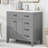 36" Bathroom Vanity With Sink Combo-1306234068