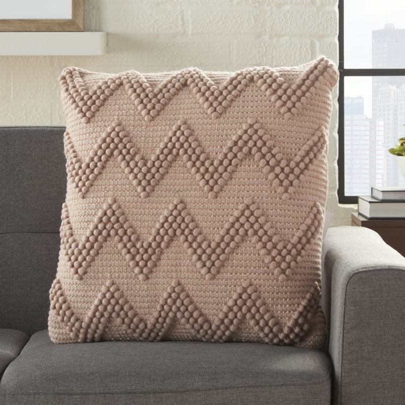  Housse et insert de coussin carré, Rougir, H 20 po x l 20 po x P 6 po, Carrée