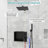 Single Handle 2-Spray Luxury  Shower Faucets & Systems 2.0 GPM With Built-In Niche Drip Free Hand Shower Head-107486633