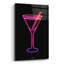 Art mural en verre Neon Martini Glass 1 'par Momart-2134024403