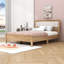 Lit plateforme en bois avec tête de lit tapissier-10725340-10725336
