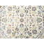 Tapis rond crème à motif oriental Indo-nain