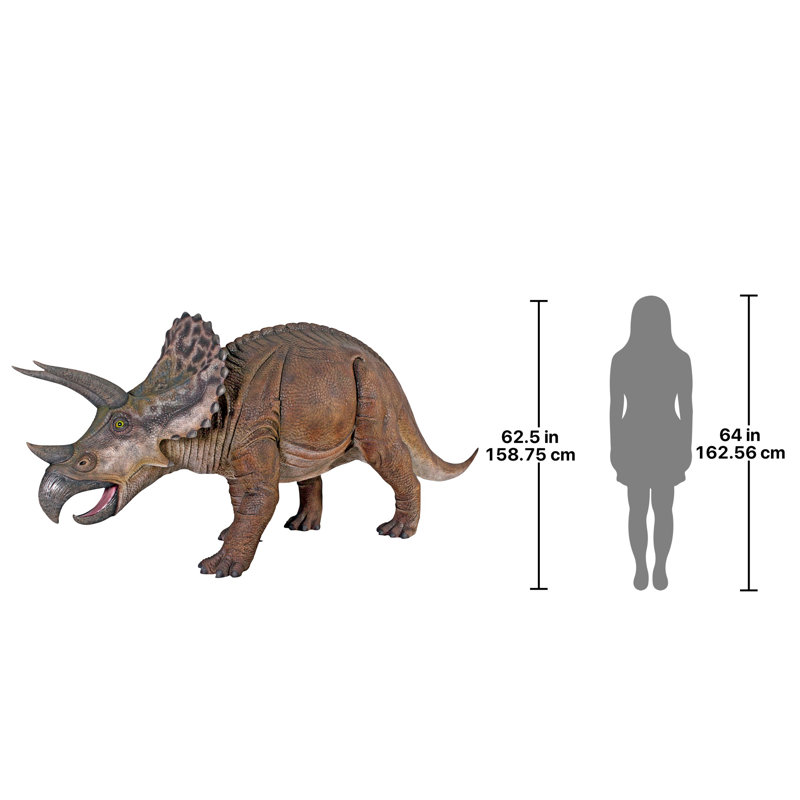Jurassic - Sized Triceratops Dinosaur Statue