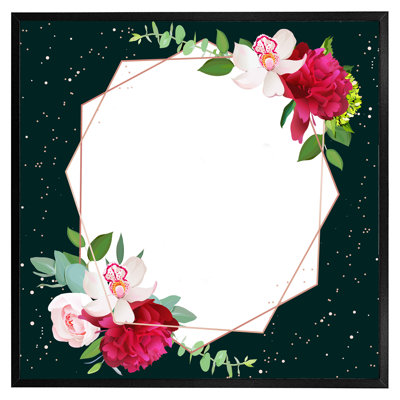 Boneau Bright Flowers, Dark - Single Picture Frame Print