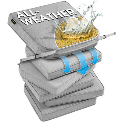 SUNROX All-Weather Outdoor Chair Cushion