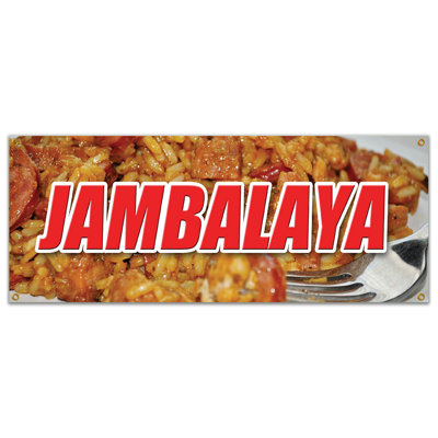 Bannière JAMBALAYA signant la Nouvelle-Orléans Cajun Gumbo Po