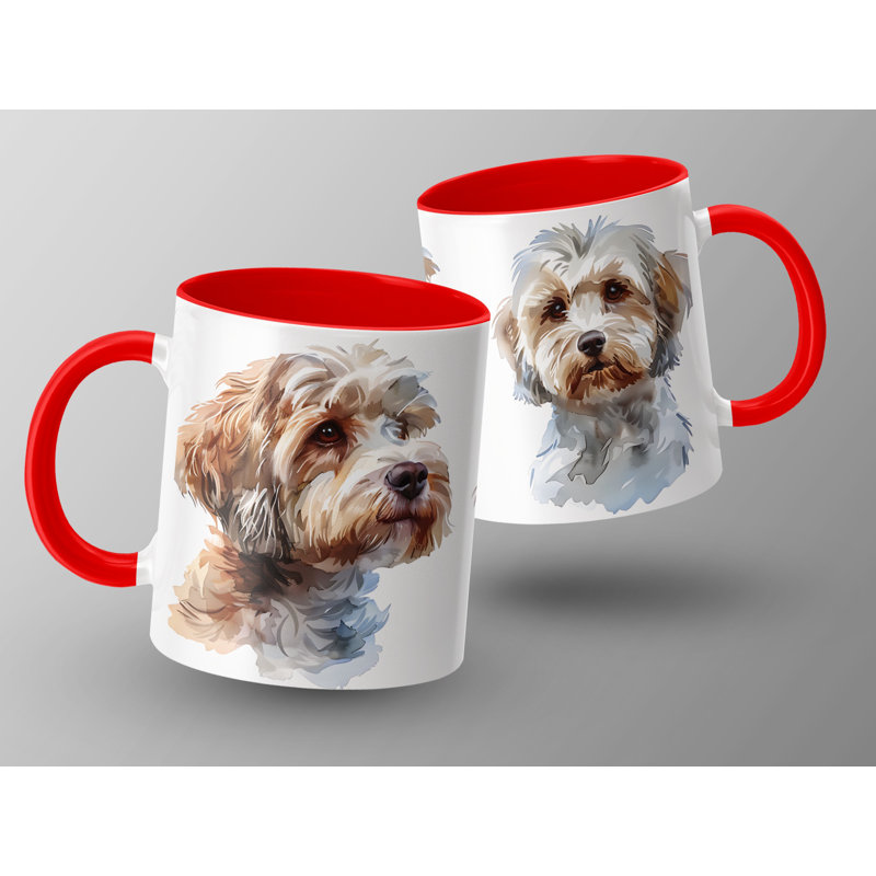 Ceramic Coffee Mug, Red, 3