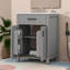 Armoire de salle de bain moderne et compacte pour petits espaces, rangement élégant avec lavabo en céramique