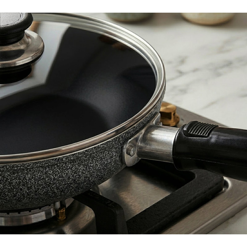 8" Non Stick Fry Pan With Lid, 8"