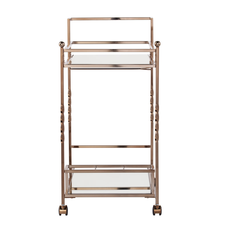 Murdock Metal Bar Cart, Champagne