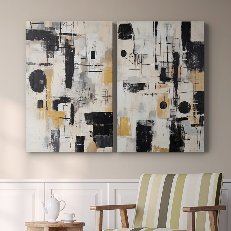 ABSTRACT Series CCCLXXXVII-Premium Gallery Wrapped Canvas -Ready to Hang, 12" H x 16" W
