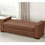 Repose-pieds en similicuir brun élégant et durable-129756822-129756823
