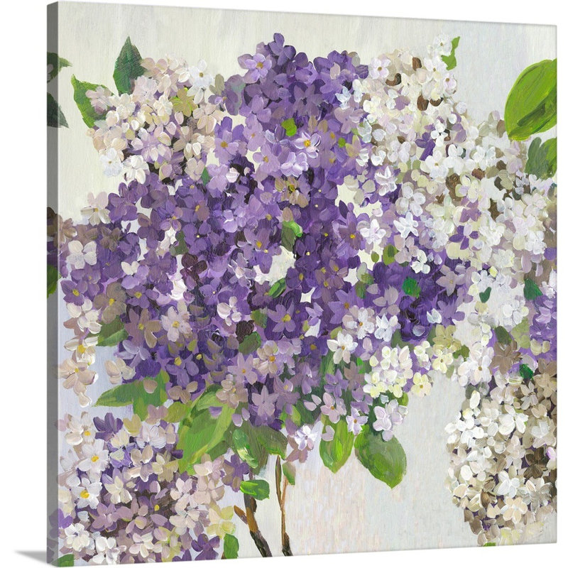 "Summer Hydrangea II" par Asia Jensen, reproduction d’art sur toile, Toile tendue, H 20 po x l 20 po x P 1,25 po
