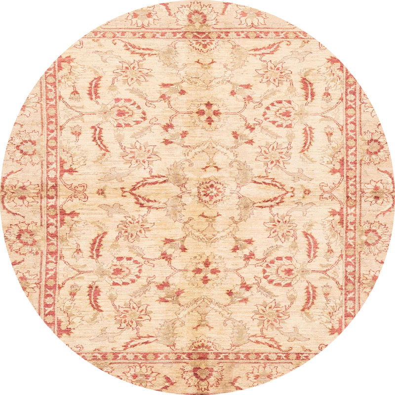 Tapis abstrait moderne 3390, Rond 7 pi