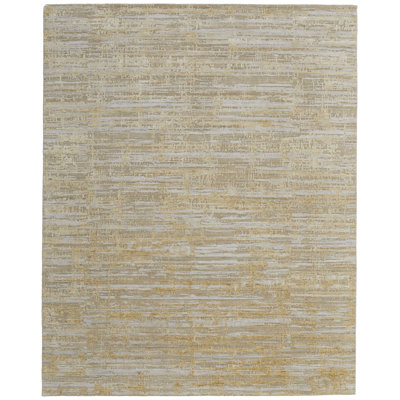 Eastfield Abstract Area Rug in Brown/Gold/Ivory