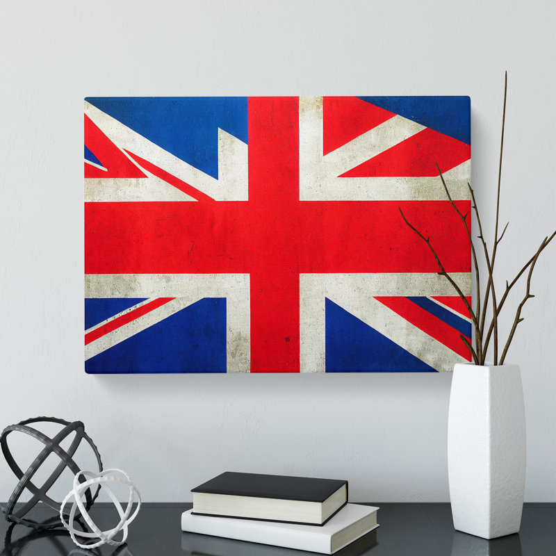 Union Jack Flag Concept Vol.2 - Wrapped Canvas, 35cm H x 50cm W x 3cm D