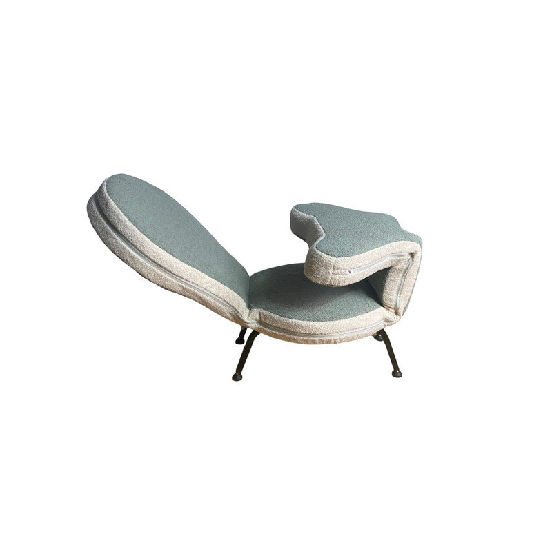 Méridienne pliable et polyvalente, revêtement en velours Teddy, conception ergonomique pour une utilisation intérieure et extérieure, facile à déplacer