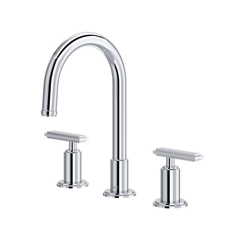 Manifesto Widespread Lavatory Faucet With C-Spout, Chrome