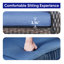 Causeuse d'extérieur en osier PE avec coussins de 49,5 po de large Gaetanino-243851321-219451383