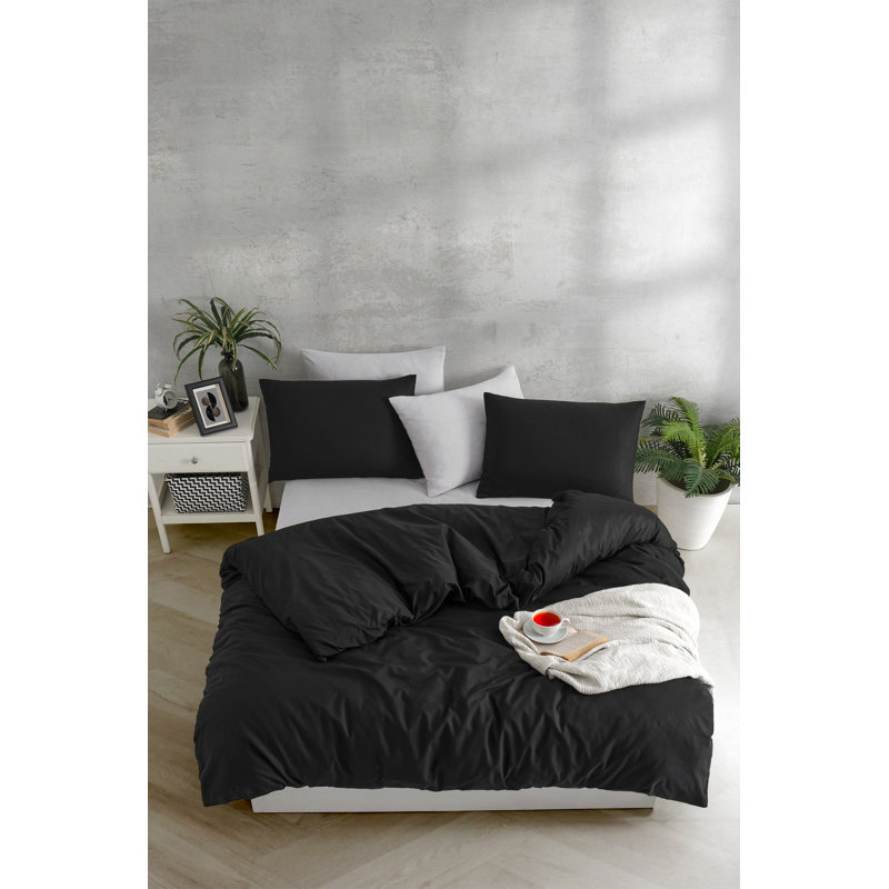No Pattern Duvet Cover Set with Pillowcases Included