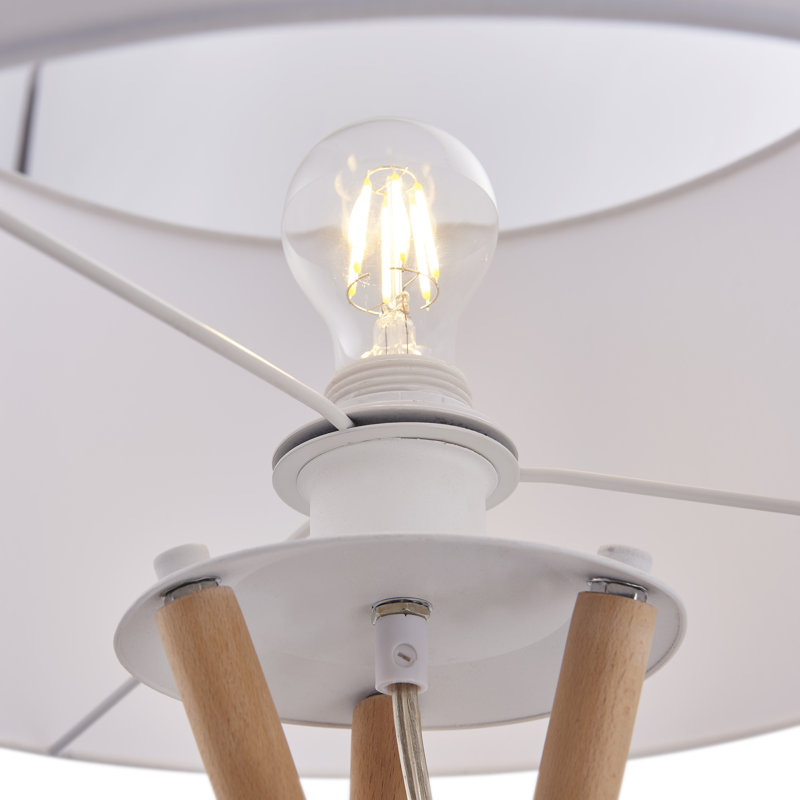 Lampe à trépied 60 po Kennerson, Blanc
