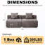Canapé modulaire 2 places avec 2 coussins-133674982