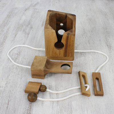 Nerseh Millwood Pines 2 Player Wood Brainteaser