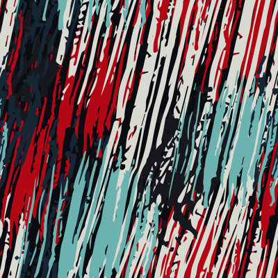 Abstract Grunge Stripped - Wrapped Canvas Print