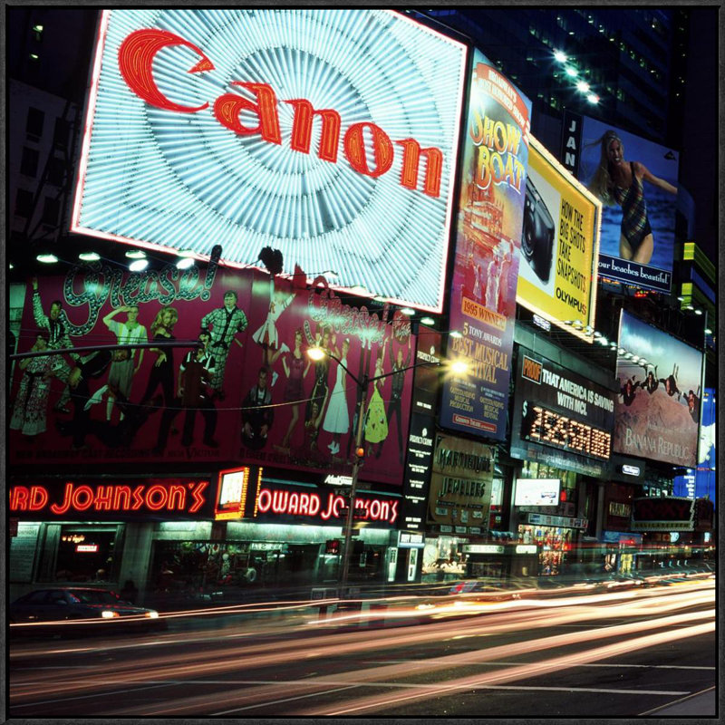 " Times Square, New York City (Left) " by Richard Berenholtz, 30" H x 30" W x 1.5" D