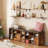 Extra Long Wall Mounted Shelves Set Of 4 With Heavy Duty Metal Brackets, Large Floating Shelves For Living Room, Bedroom, Bathroom, Kitchen, Modern Rustic Home Decor And Storage Solution