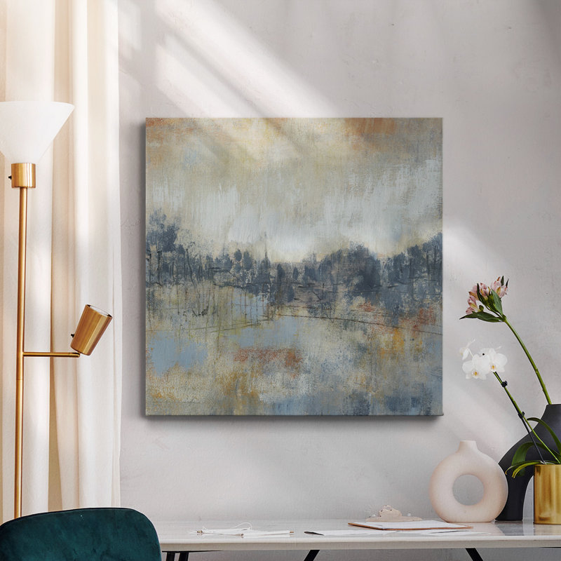 «Cool Grey Horizon I», reproduction sur toile tendue, H 32 po x l 32 po x P 1 po
