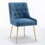 Chaise d'appoint rembourrée en velours Mayreli-299084169