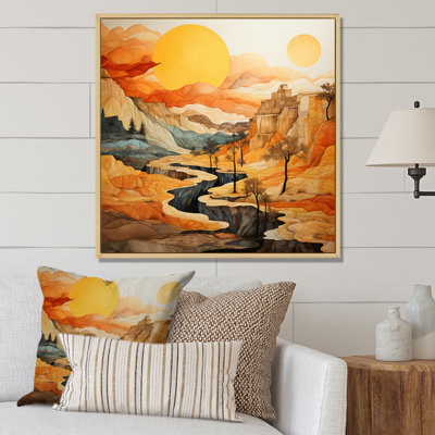 «Bold Landscape Canyon Desert VI - Canyon», art mural