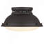 Plafonnier encastré 2 lumières 14 po bronze foncé-582581697