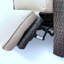 Chaise longue d'extérieur inclinable en aluminium et en osier PE avec coussin pour l'extérieur-417650625-446415219