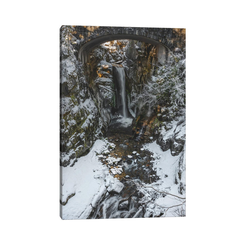 Christine Falls Winter 2020 by Louis Ruth - Wrapped Canvas Painting, 20.32 cm H x 30.48 cm W
