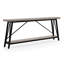 Canapé console 70,9 po de style industriel avec structure en métal robuste, solution de rangement de qualité supérieure-130192731
