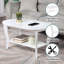 Table basse ovale 36 "avec tablette Carbin-598350990