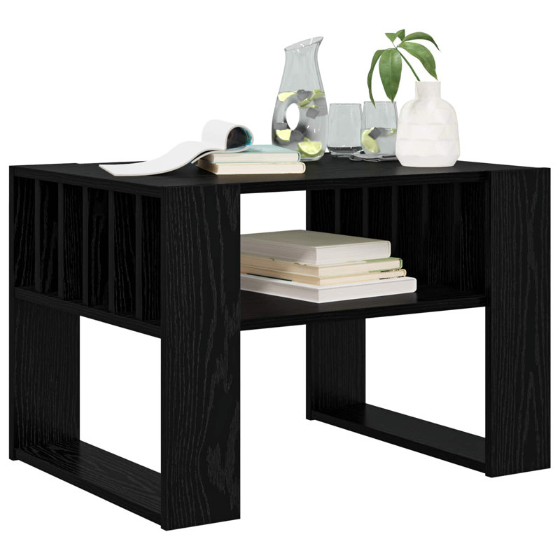 Coffee Table with Storage, 45cm. H x 66cm. L x 49.5cm. W, Black Oak