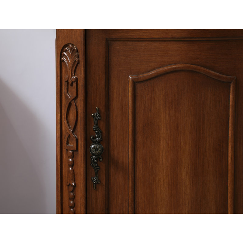 Ensemble de meuble-lavabo simple 19 po Lunette, Teck, Blanc ivoire